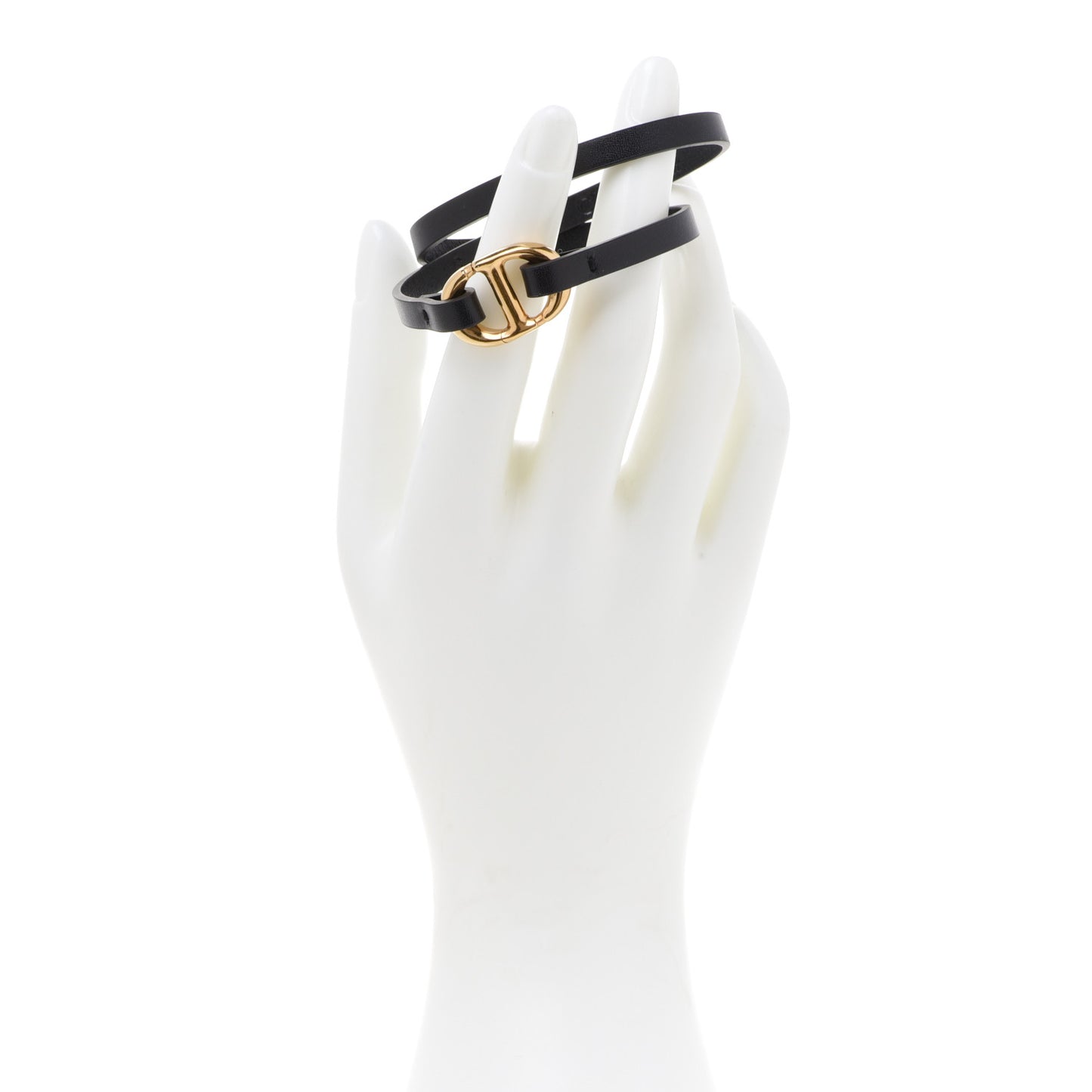 Calfskin CD Bracelet S Black