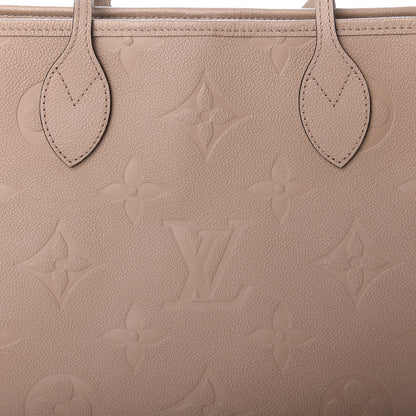 Louis Vuitton Empreinte Monogram Giant Neverfull MM Tourterelle 9 of 10