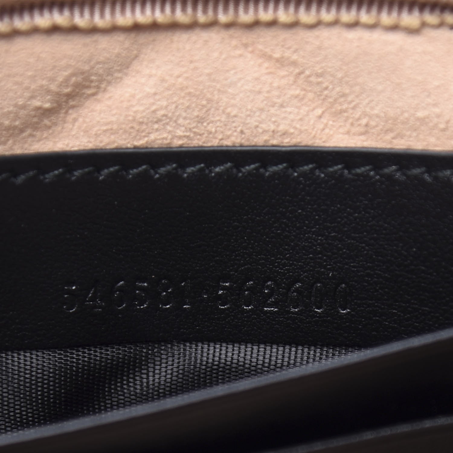 Gucci Calfskin Matelasse Mini GG Marmont Chain Crossbody Bag Black 8 of 10