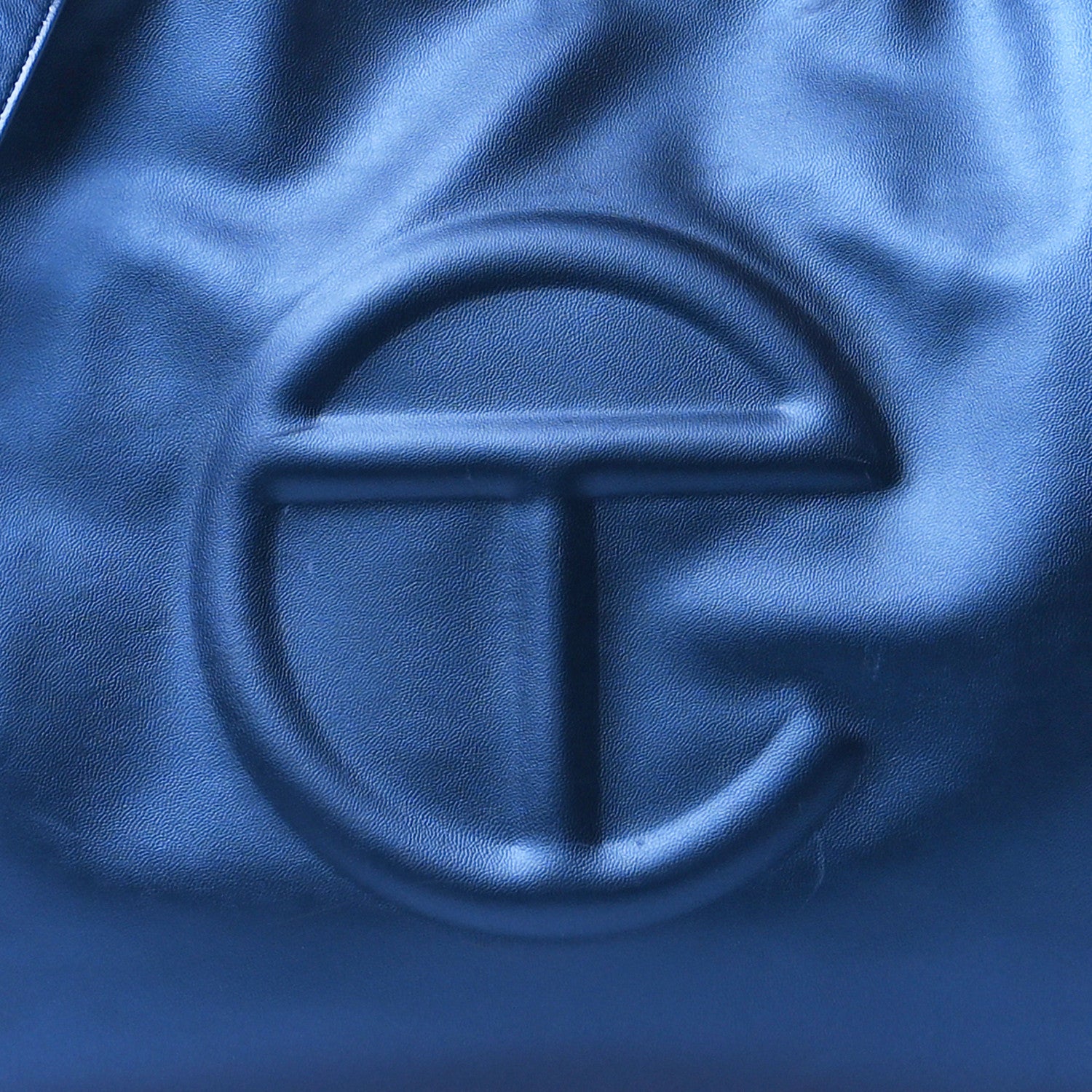 Telfar Metallic Vegan Leather Medium Shopping Bag Cobalt 9 of 13