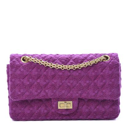 Chanel Tweed Quilted 2.55 Reissue 225 Flap Magenta 1 of 9