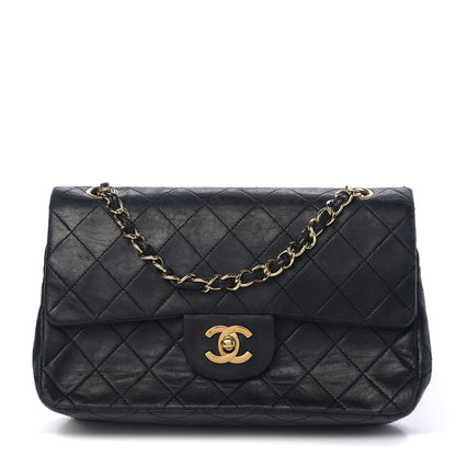 Chanel Lambskin Quilted Small Double Flap Black 1 of 10