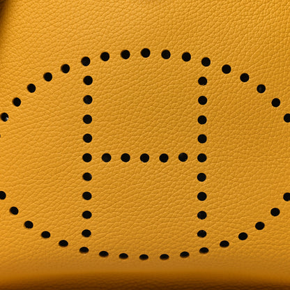 Hermes Taurillon Clemence Evelyne III PM Jaune Ambre 8 of 12