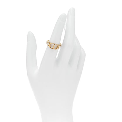 Christian Dior Metal Pearl 30 Montaigne Ring M Gold 2 of 5