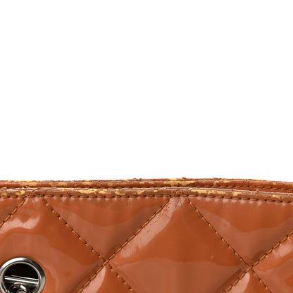 Chanel Vinyl Quilted In The Business North South Tote Orange 18 of 27