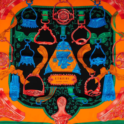 Hermes Silk Etriers Scarf 90 1 of 6