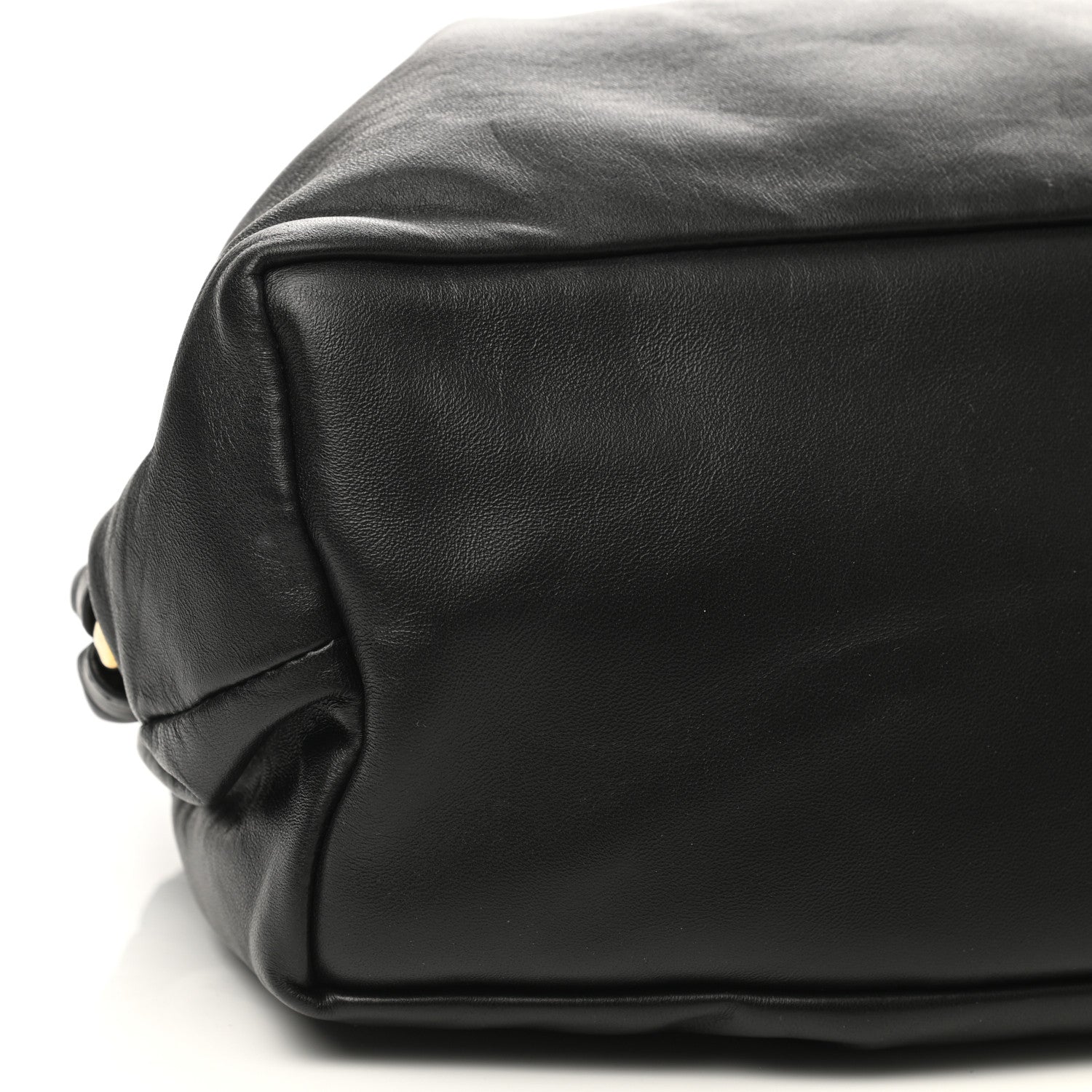 Mansur Gavriel Lambskin Cloud Clutch Black Flamma 8 of 9