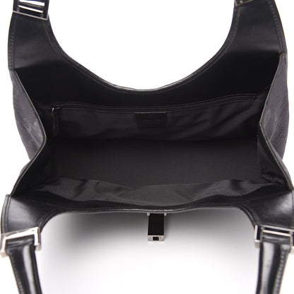 Gucci Monogram Jackie Shoulder Bag Black 2 of 17