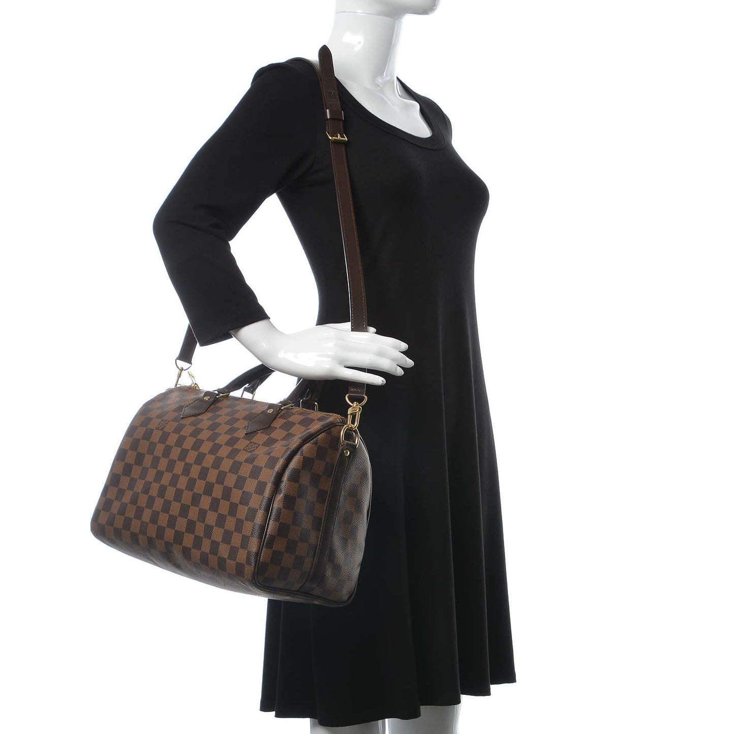 Damier Ebene Speedy Bandouliere 30