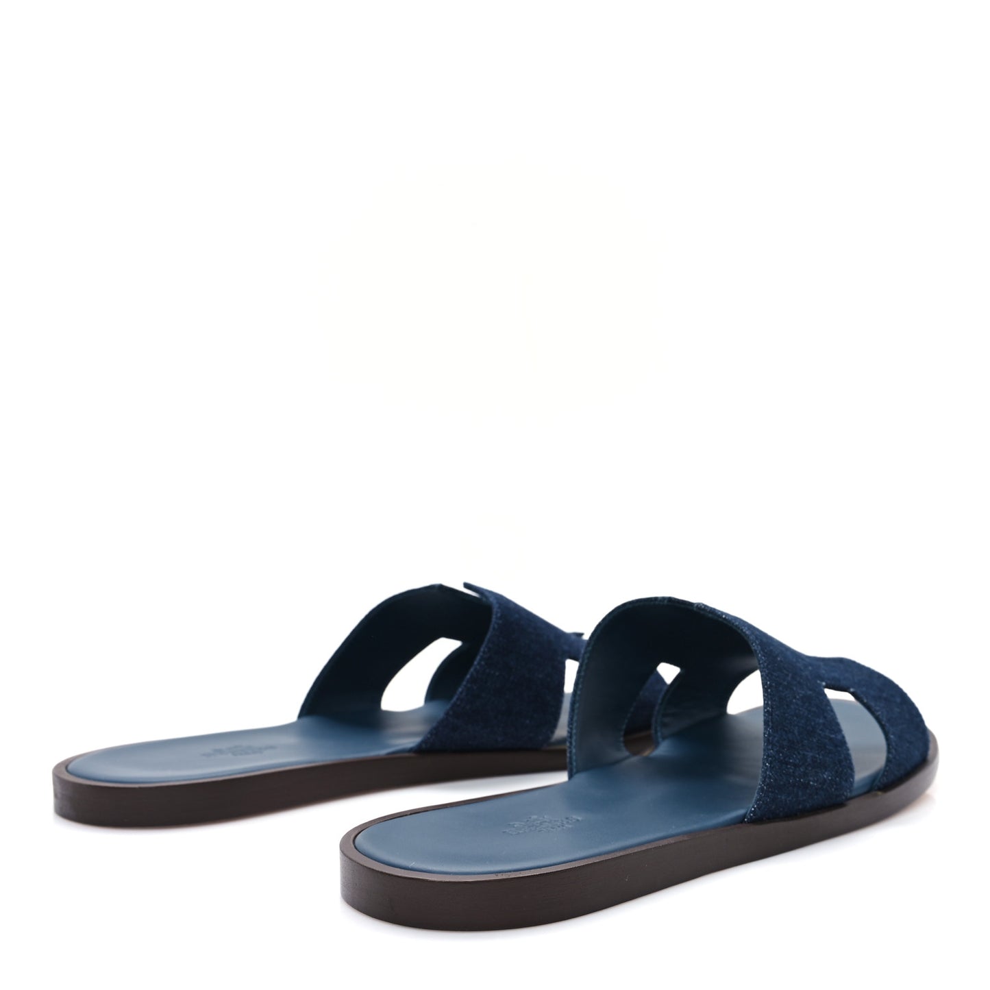 Denim Calfskin Mens Izmir Sandals 42.5 Bleu Brut Bleu Celeste