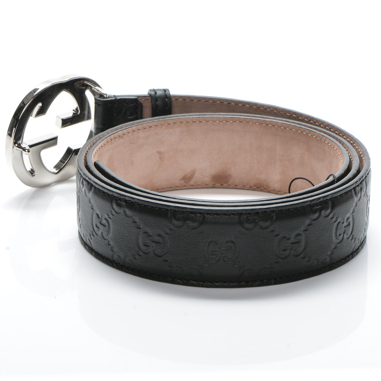 Guccissima Interlocking G Belt 110 44 Black