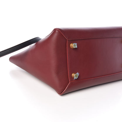 Celine Smooth Calfskin Bi-Color Mini Belt Bag Burgundy Black 10 of 11