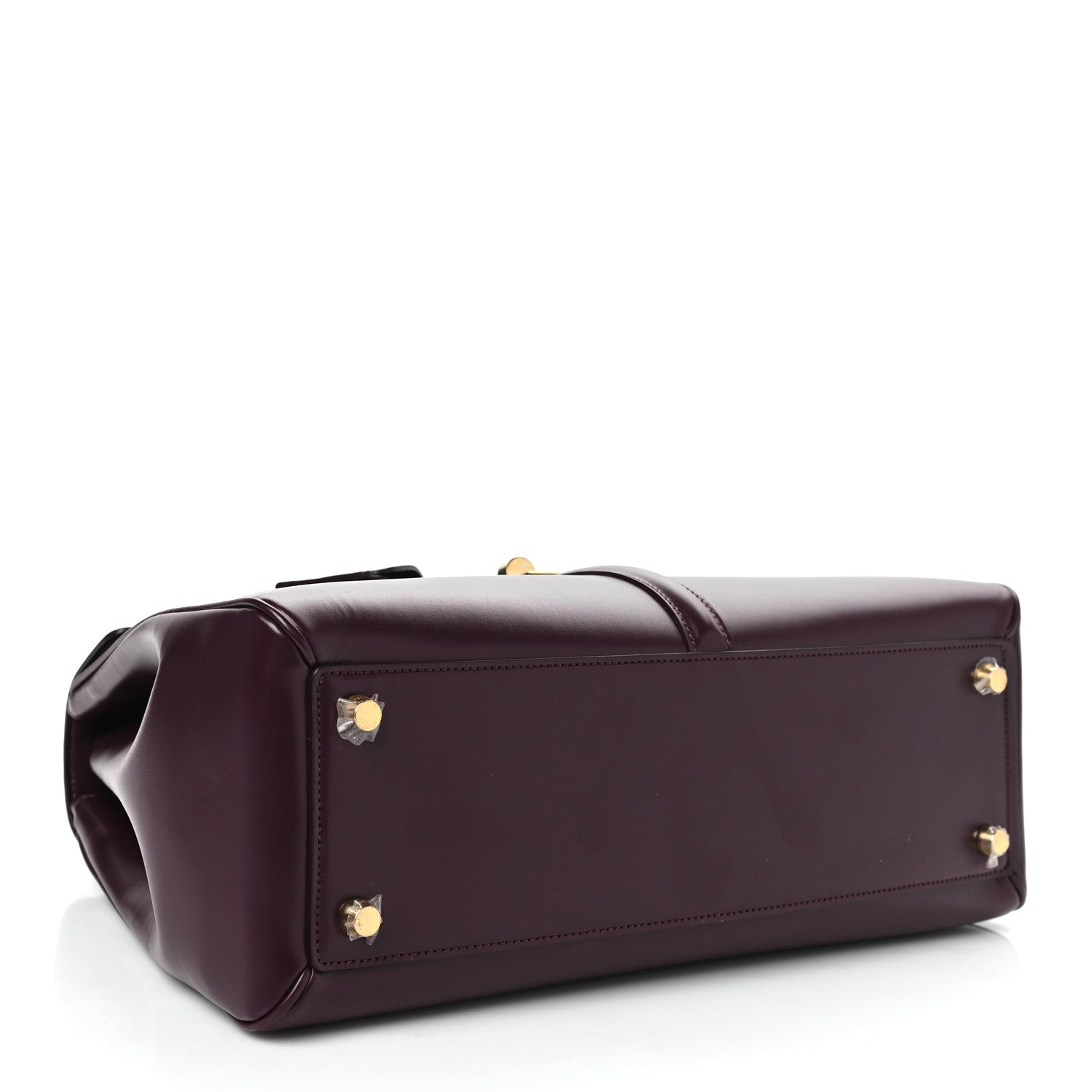 Celine Satinated Calfskin Medium 16 Top Handle Bag Light Burgundy 4 of 10