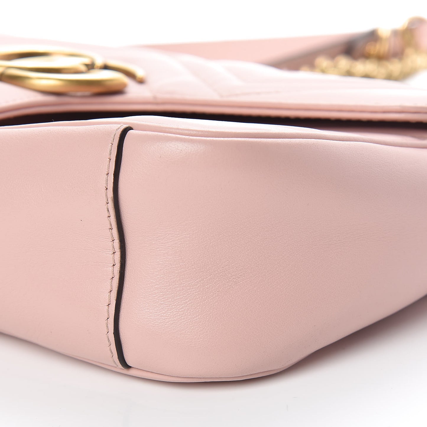 Calfskin Matelasse Small GG Marmont Shoulder Bag Perfect Pink