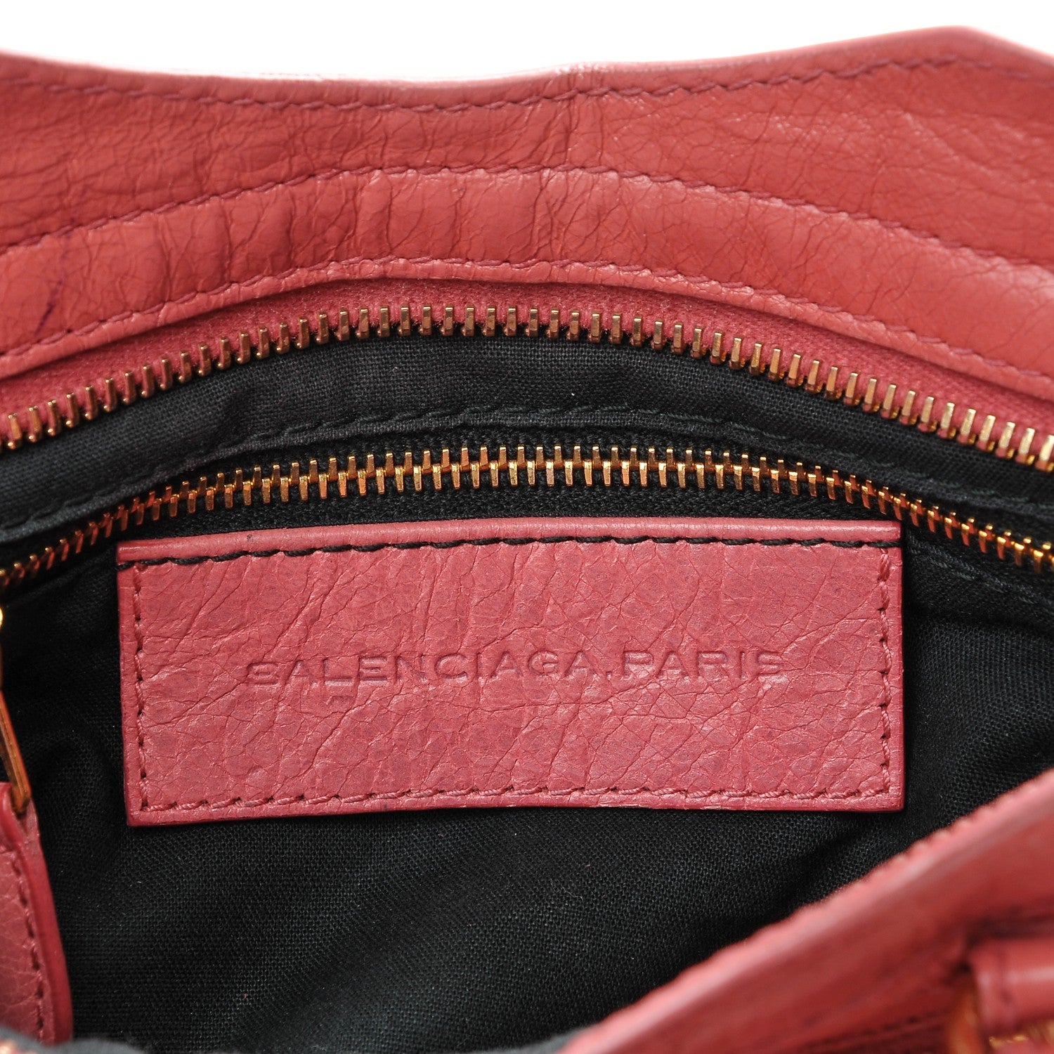 Balenciaga Agneau Giant 12 Gold Hardware Mini City Rose Bombon Raspberry 6 of 7