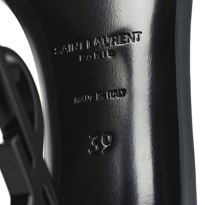 Saint Laurent Patent Calfskin Opyum 110 Sandals 39 Black 8 of 10