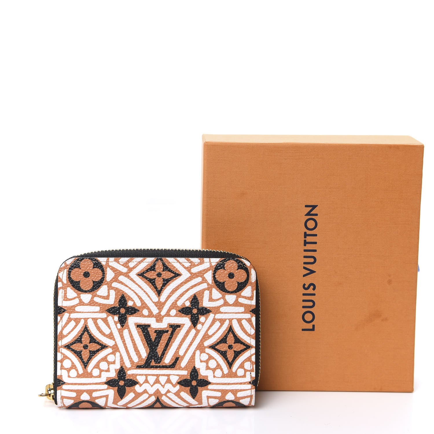 Louis Vuitton Monogram Giant Crafty Zippy Coin Purse Creme Caramel 7 of 7