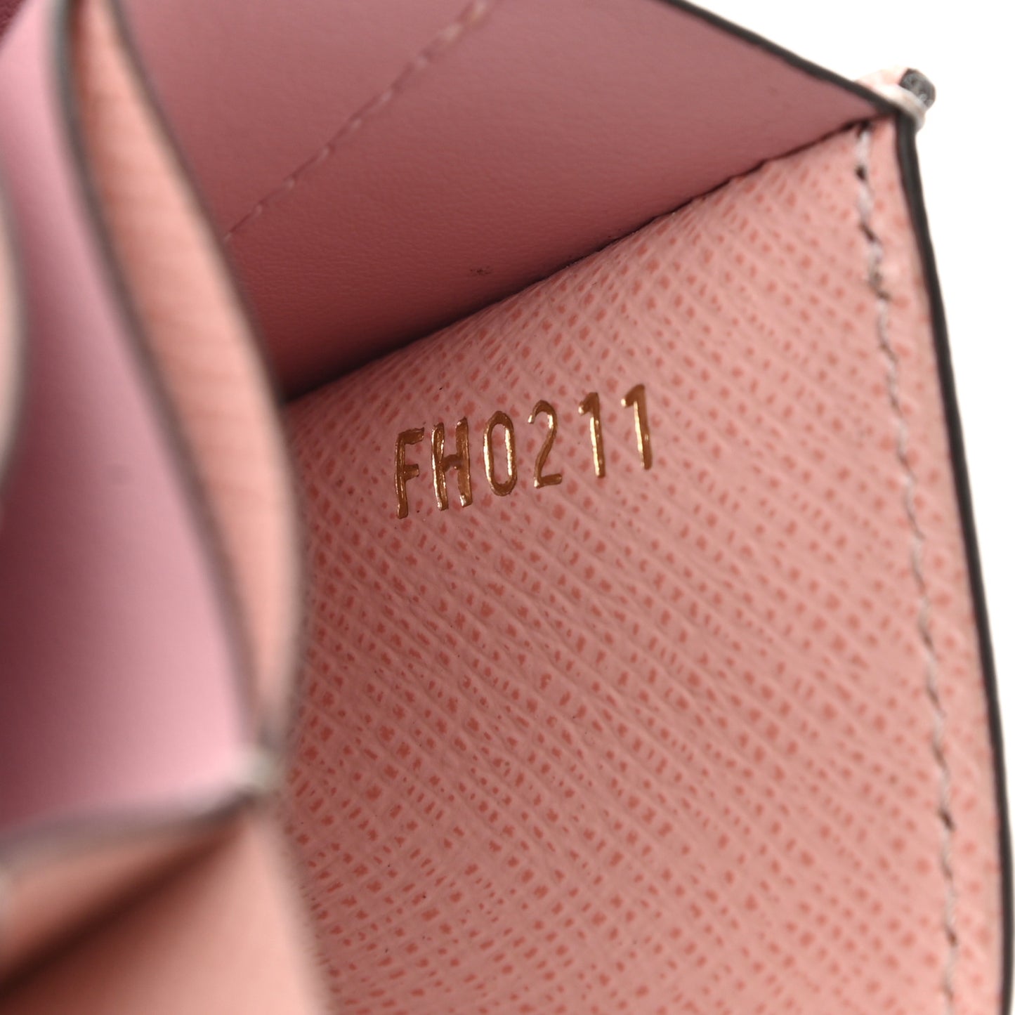 Monogram Gusset Card Holder Rose Ballerine