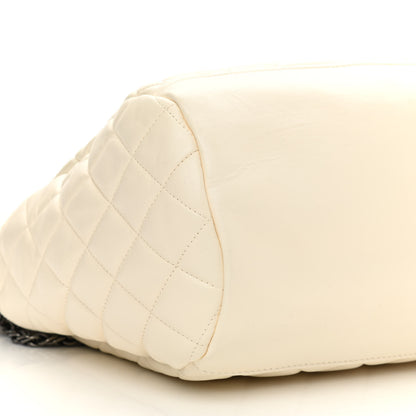 Chanel Lambskin Quilted Large Paris Moscou Red Square Bag Beige 9 of 11