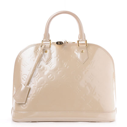 Louis Vuitton Vernis Alma PM Blanc Corail 1 of 8