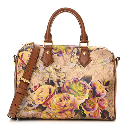 Louis Vuitton Metallic Monogram LV Garden Speedy Bandouliere 25 Gold 1 of 10
