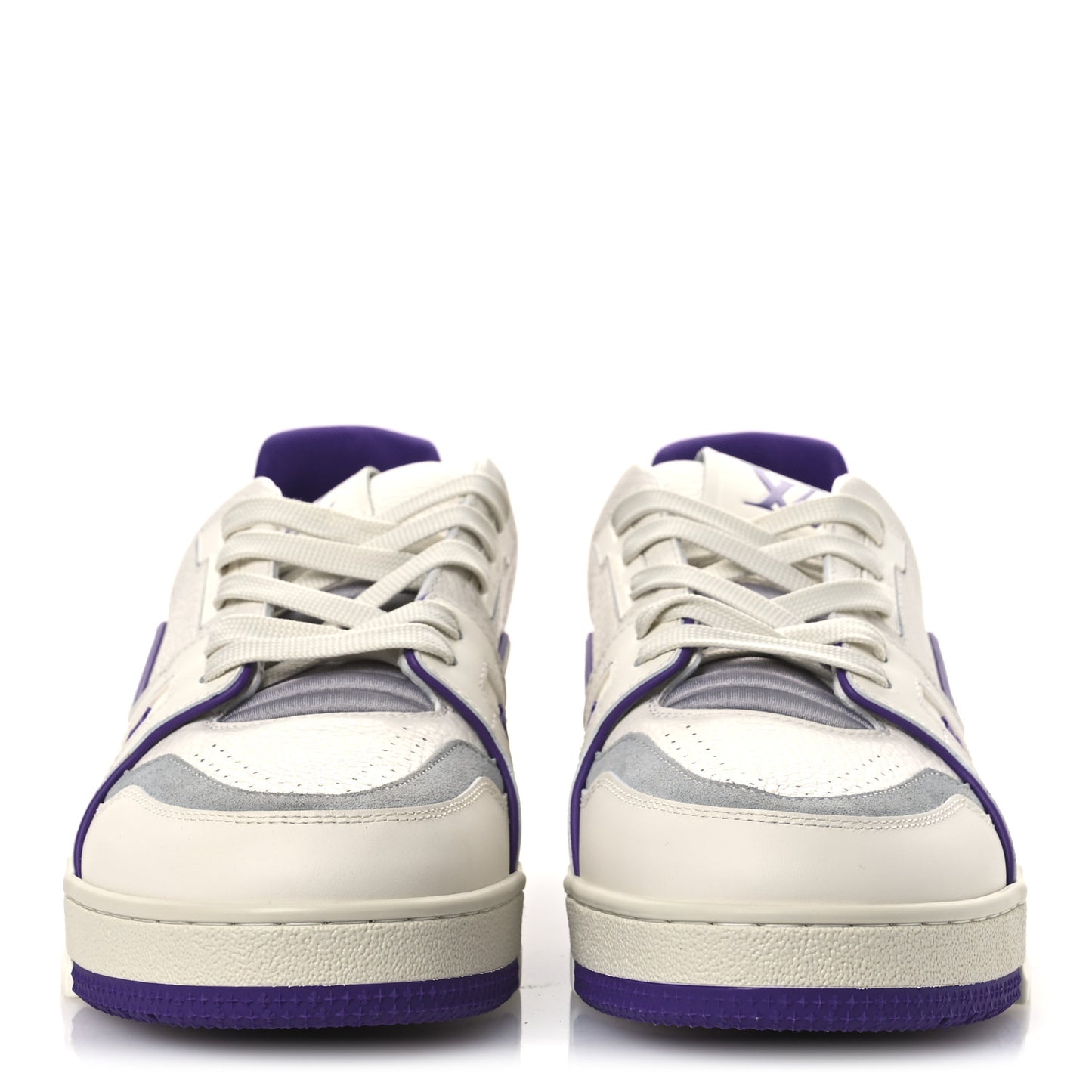 Calfskin LV Trainer Sneakers 9 Purple