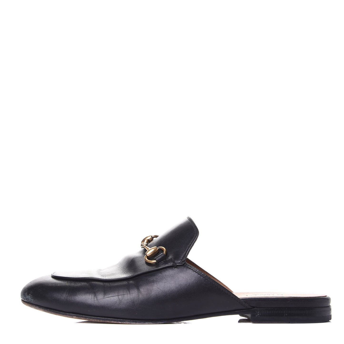 Calfskin Womens Princetown Slippers 37 Black