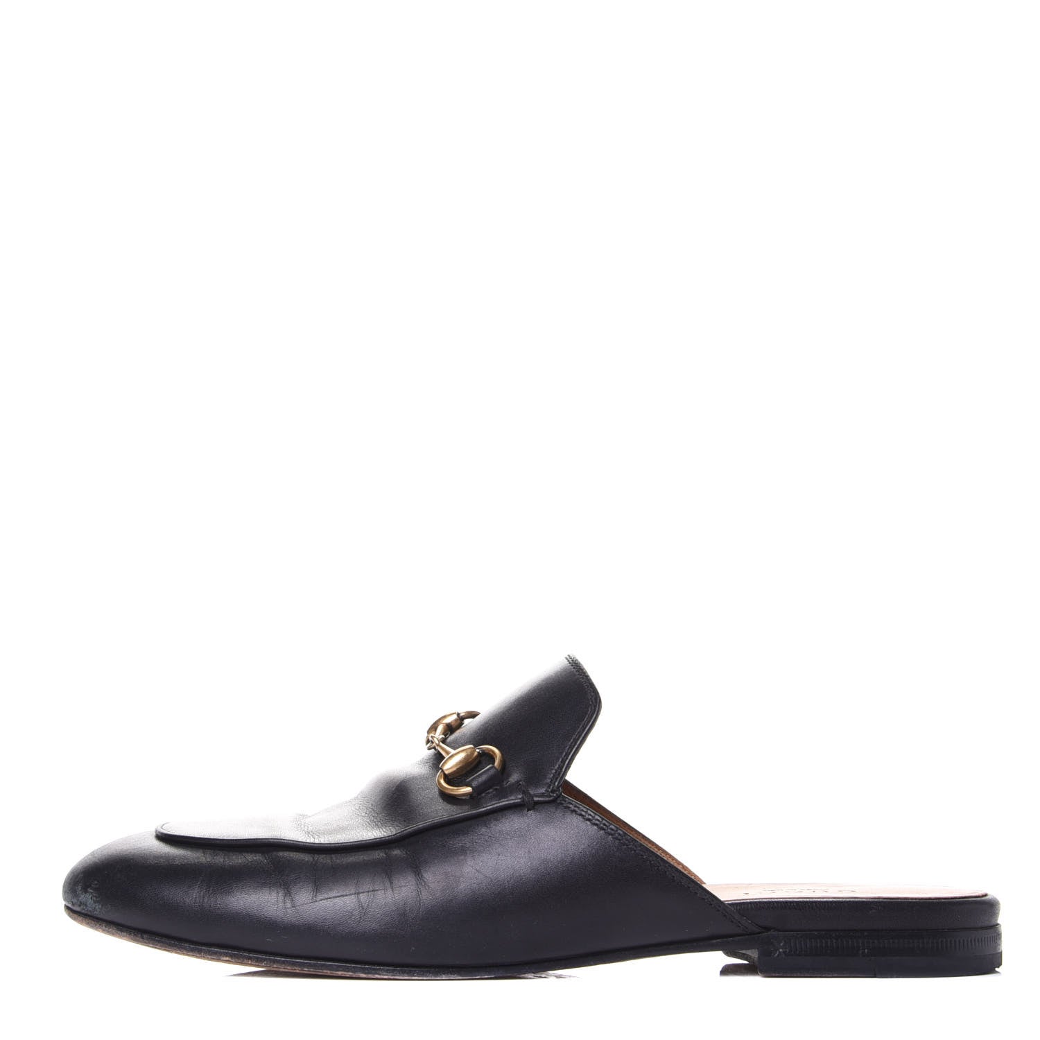 Gucci Calfskin Womens Princetown Slippers 37 Black 1 of 12