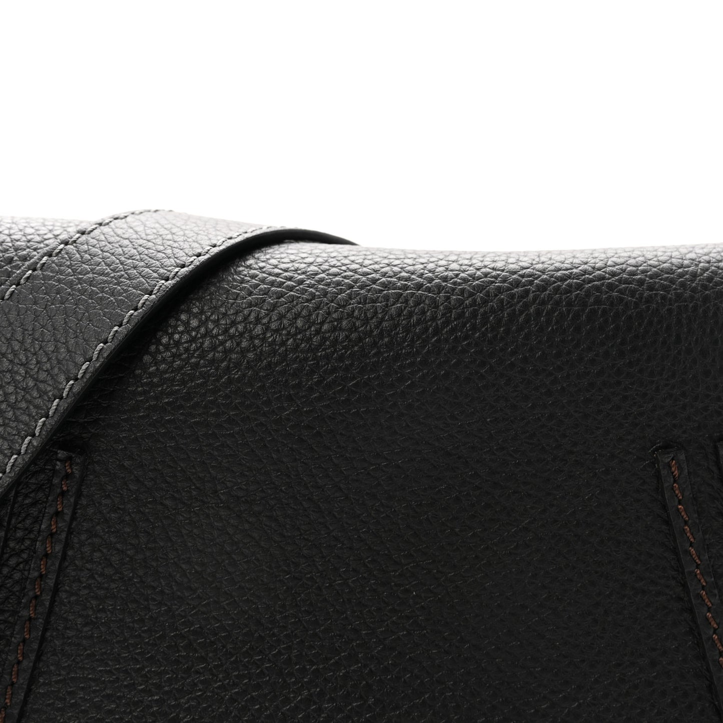 Calfskin Medium Marcie Round Crossbody Bag Black