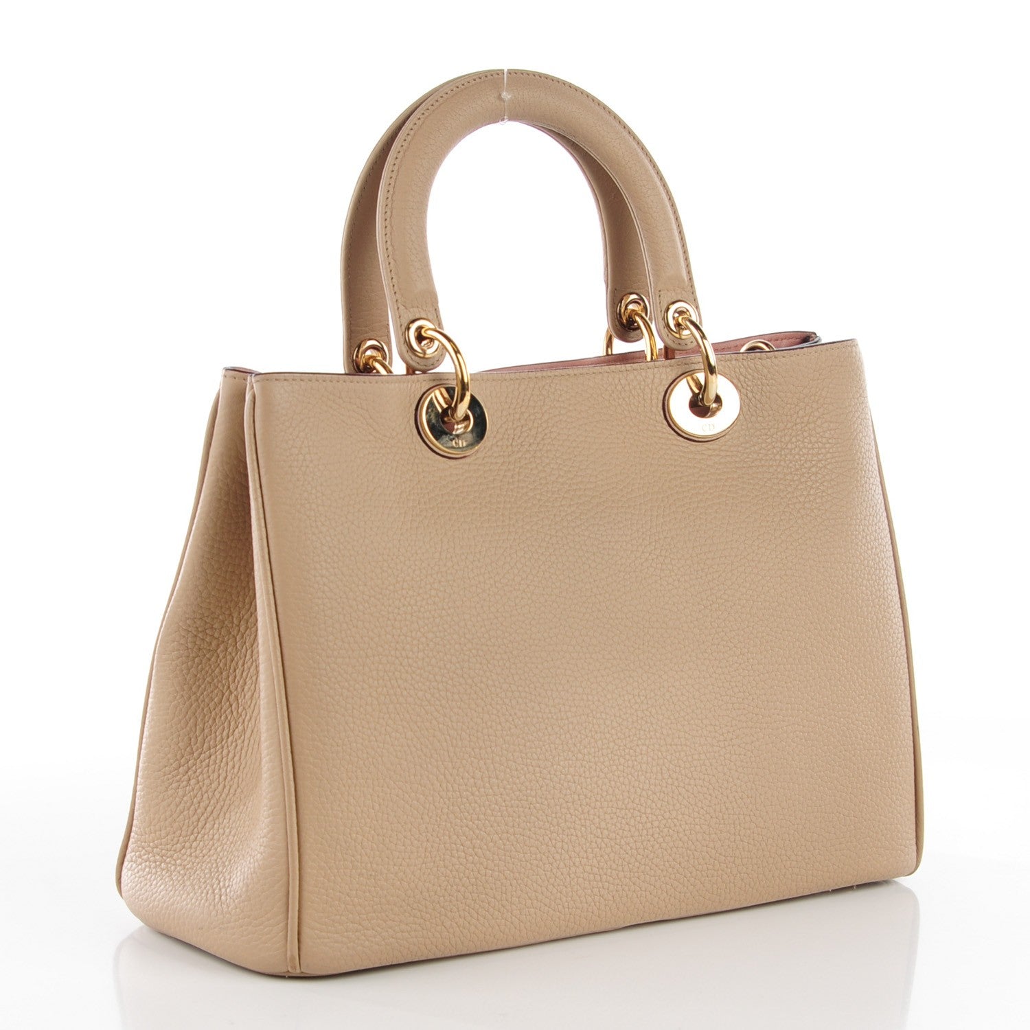 Christian Dior Bullcalf Medium Diorissimo Tote Beige 3 of 8