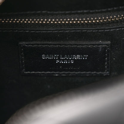 Saint Laurent Calfskin Y Quilted Monogram Small Loulou Bowling Bag Black 6 of 9