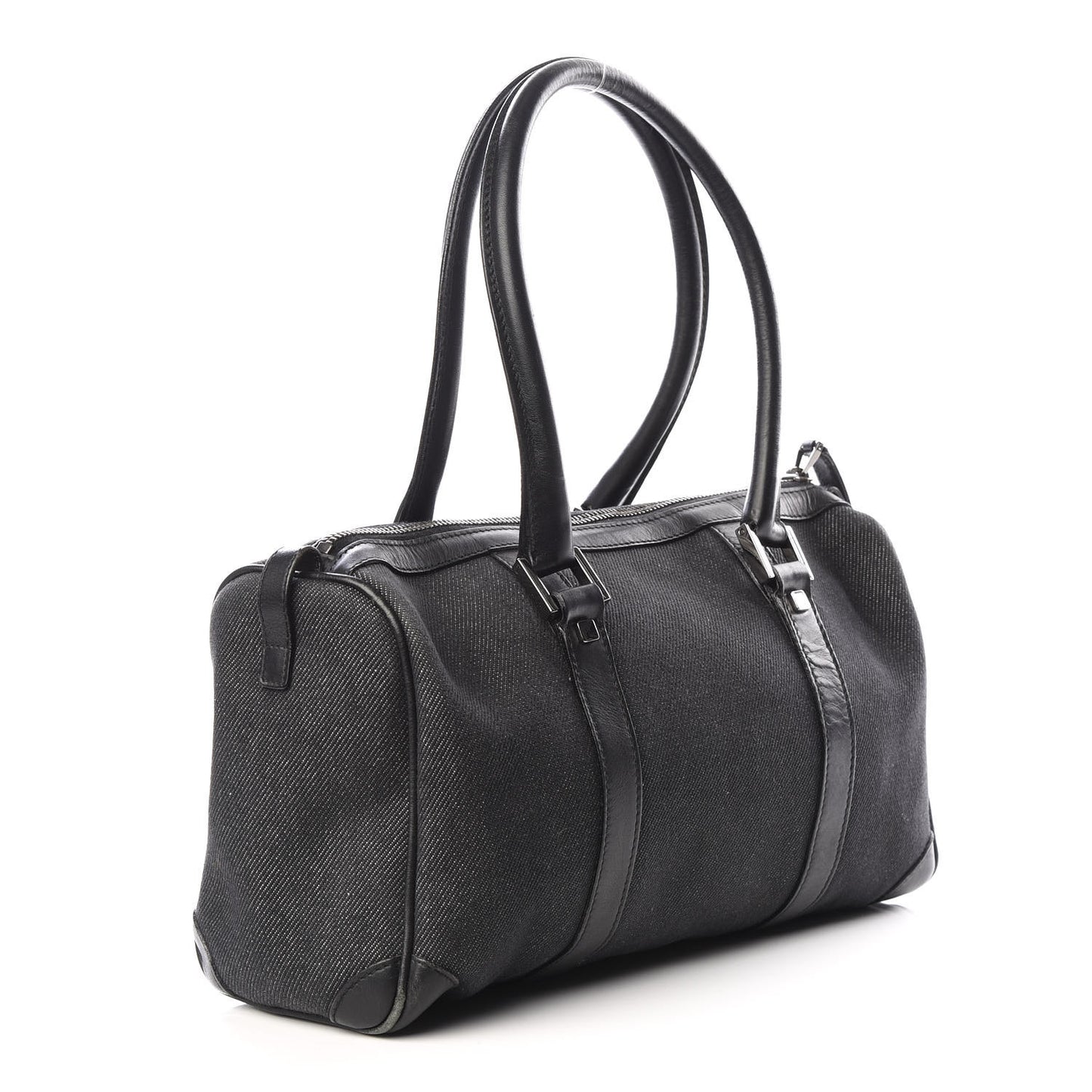 Denim Boston Bag Black