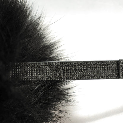 Fendi Fox Fur Pom Pom Bag Charm Black 3 of 4