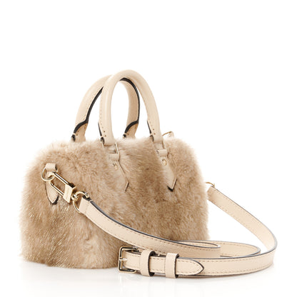 Louis Vuitton Mink Nano Speedy Bandouliere 3 of 10