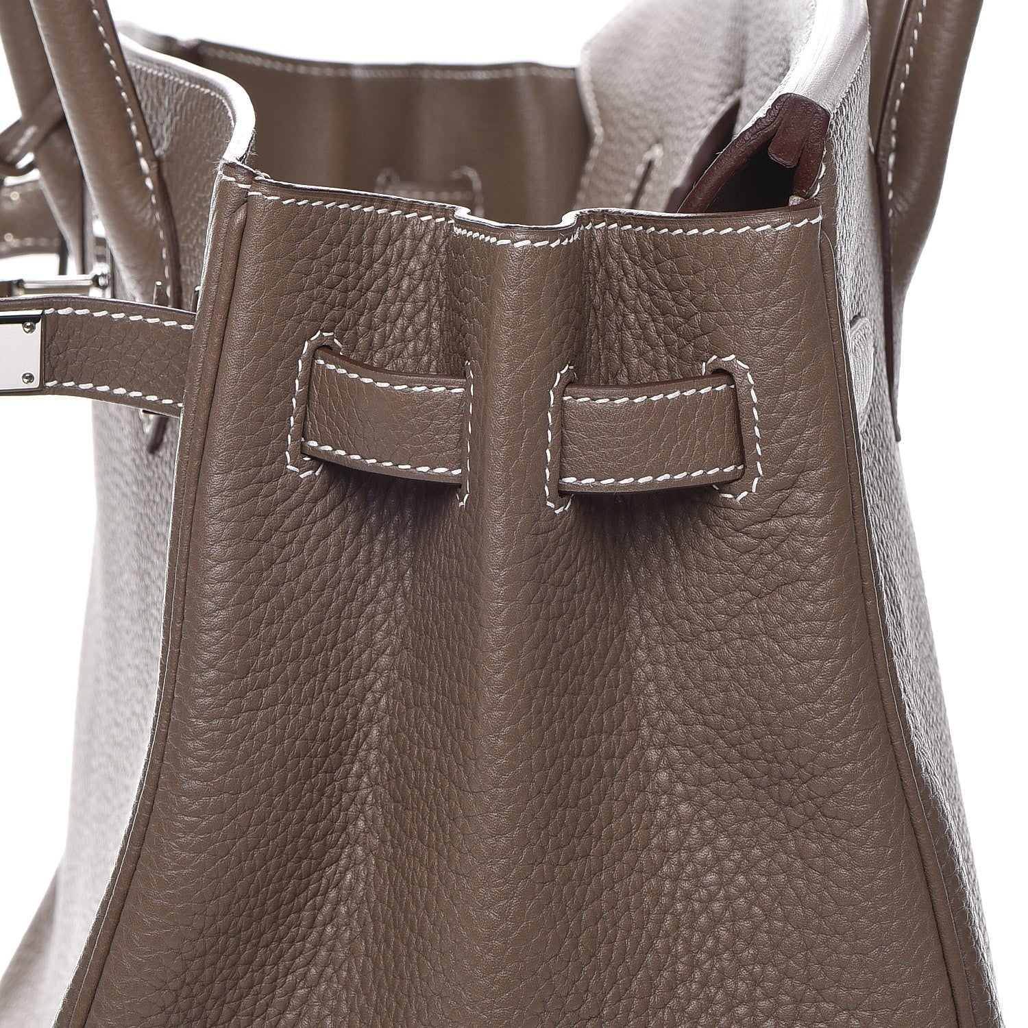 Hermes Taurillon Clemence Birkin 35 Etoupe 8 of 30