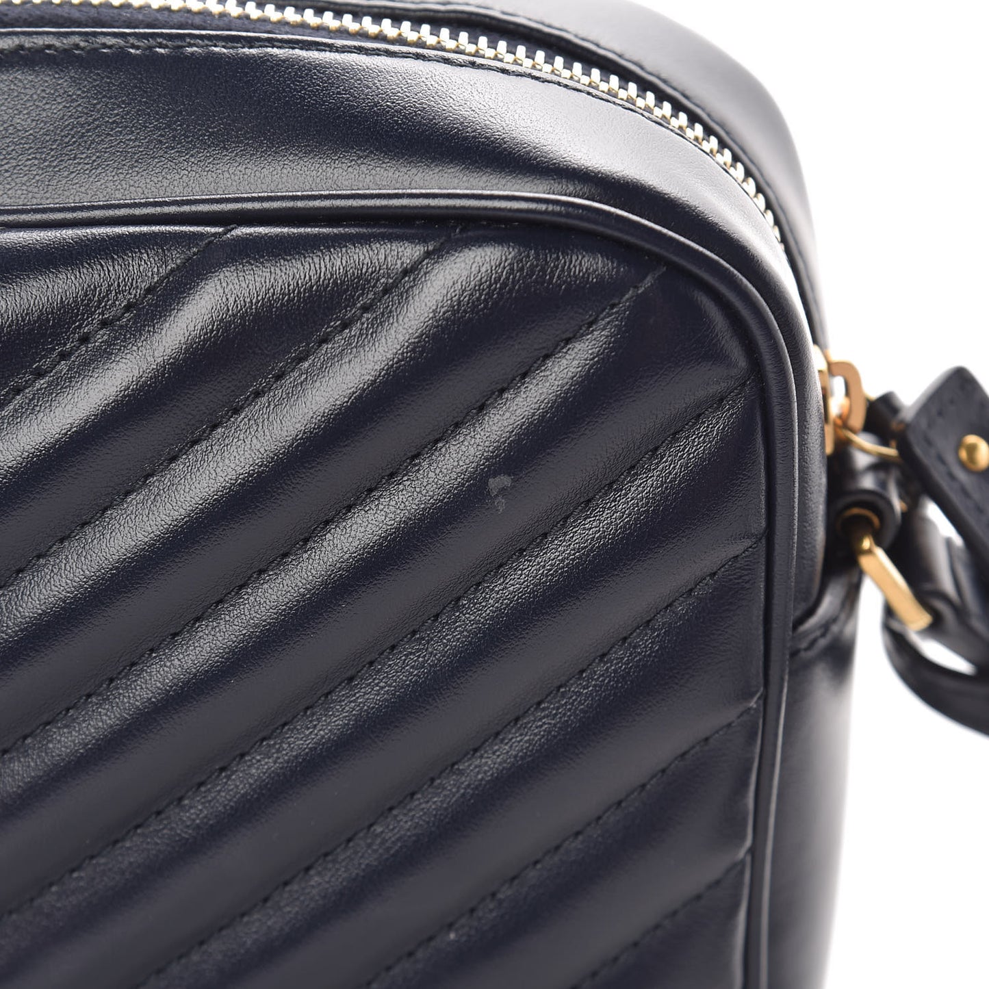 Calfskin Matelasse Monogram Lou Camera Bag Navy