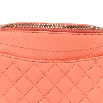 Chanel Lambskin Quilted Bi Waist Bag Fanny Pack Orange 15 of 19