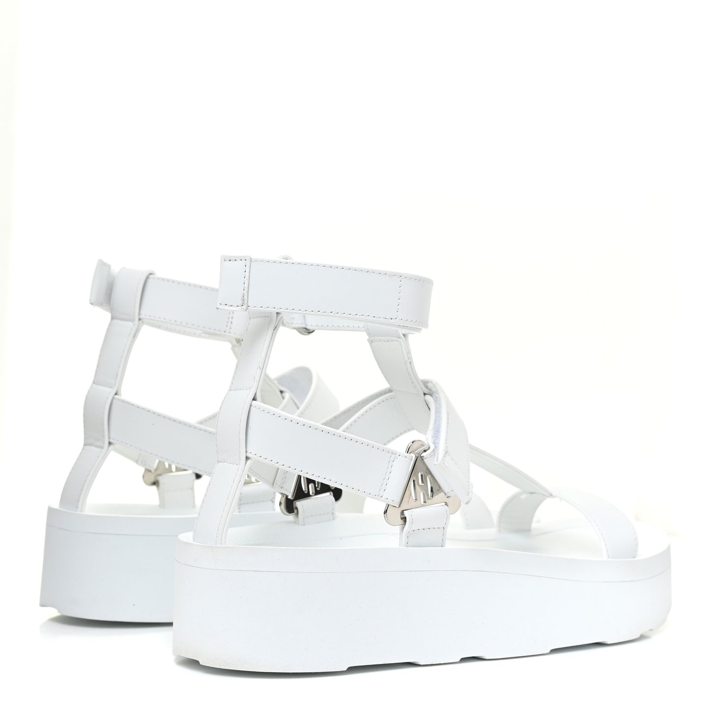 Calfskin Womens Enid Sandals 37 White