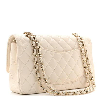 Chanel Caviar Quilted Medium Double Flap White 3 of 12