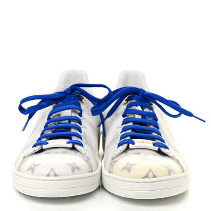 Louis Vuitton Technical Fabric Calfskin Monogram Frontrow Sneakers 37.5 Blue 2 of 11