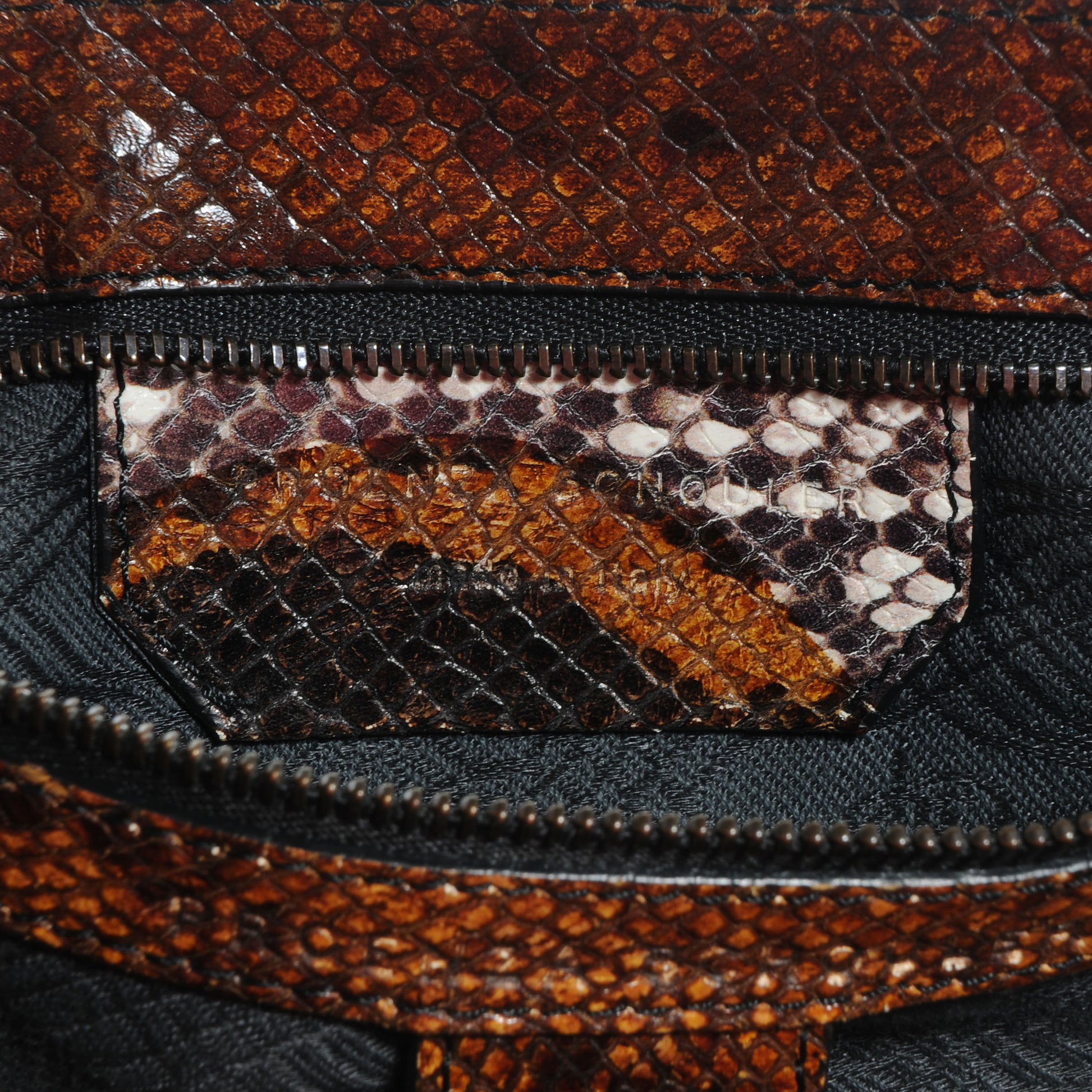 Proenza Schouler Canvas and Printed Python PS1 Large Satchel 8 of 13