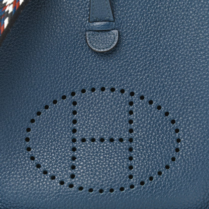 Hermes Taurillon Clemence Zigzag Evelyne TPM Deep Bleu Bleu Zellige Indigo Black 9 of 11