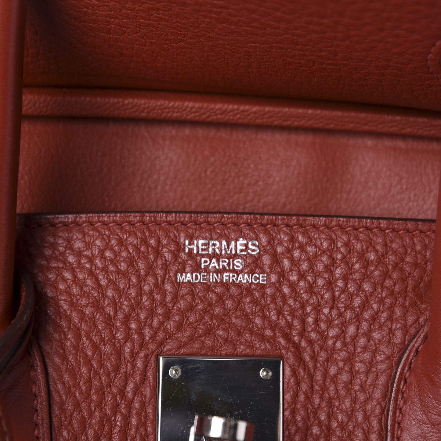 Taurillon Clemence Birkin 35 Brique