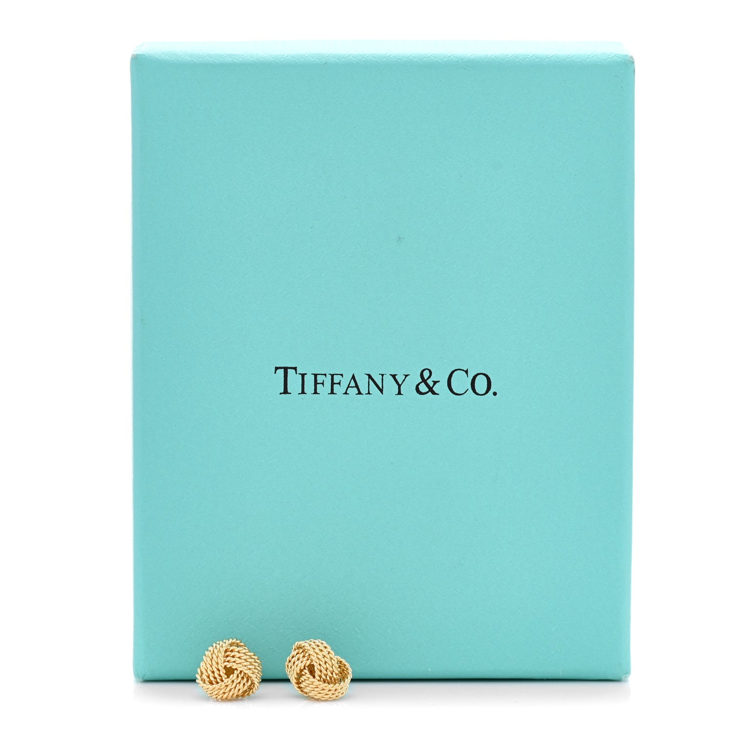 18K Yellow Gold Twist Knot Earrings