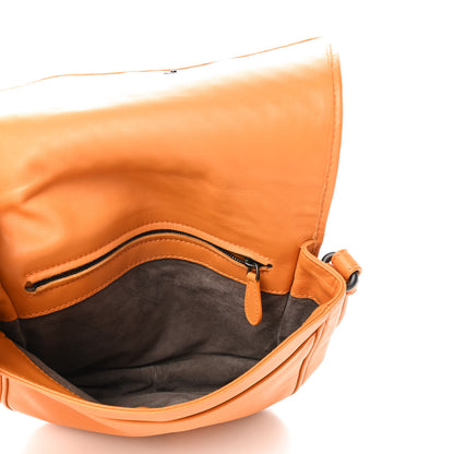 Bottega Veneta Nappa Intrecciato Flap Crossbody Orange 4 of 4