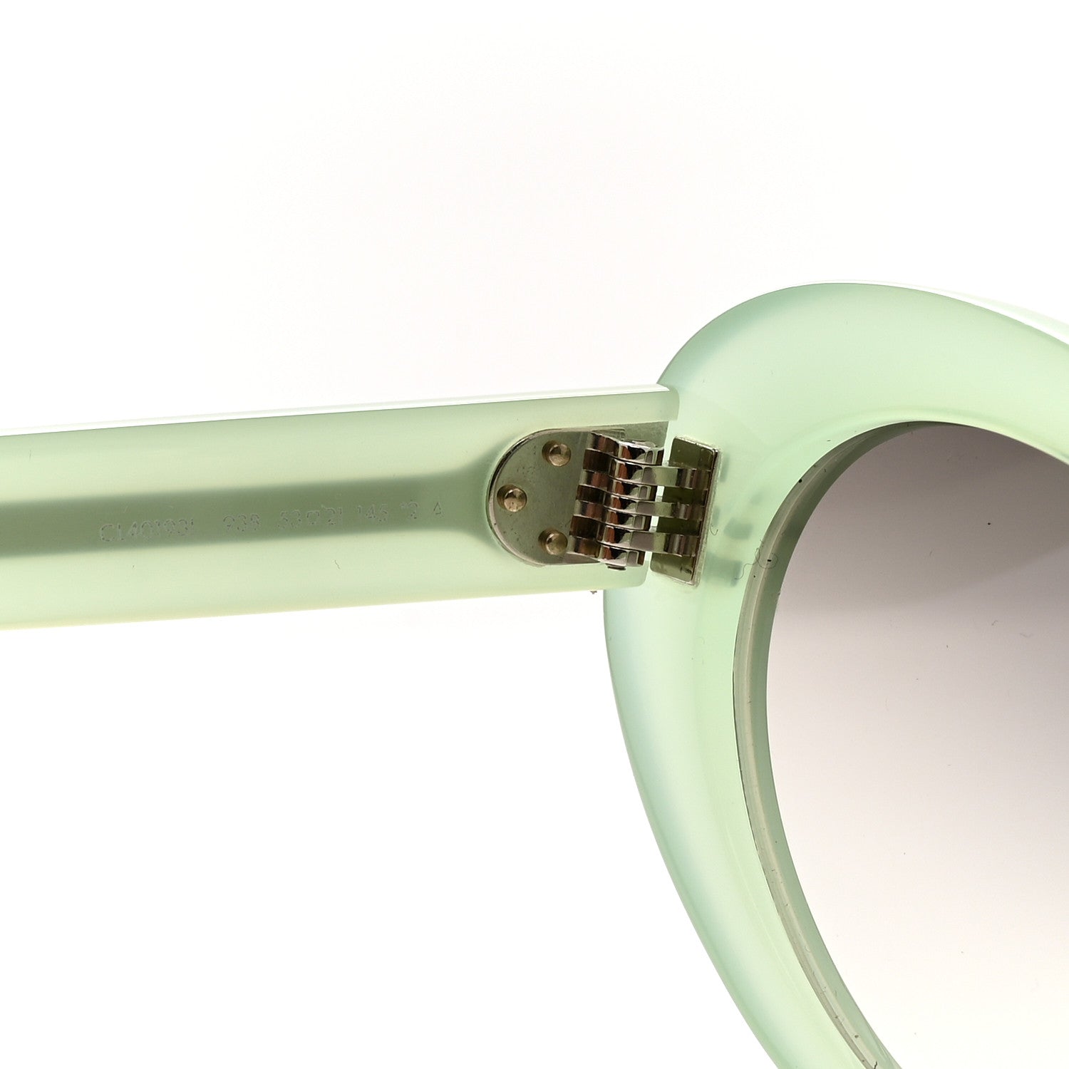 Celine Acetate Cat Eye Sunglasses CL401931 Light Green 5 of 7