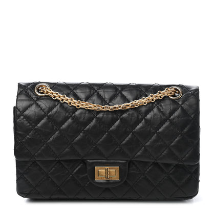 Chanel Aged Calfskin Quilted 2.55 Reissue 225 Flap Black 1 of 8