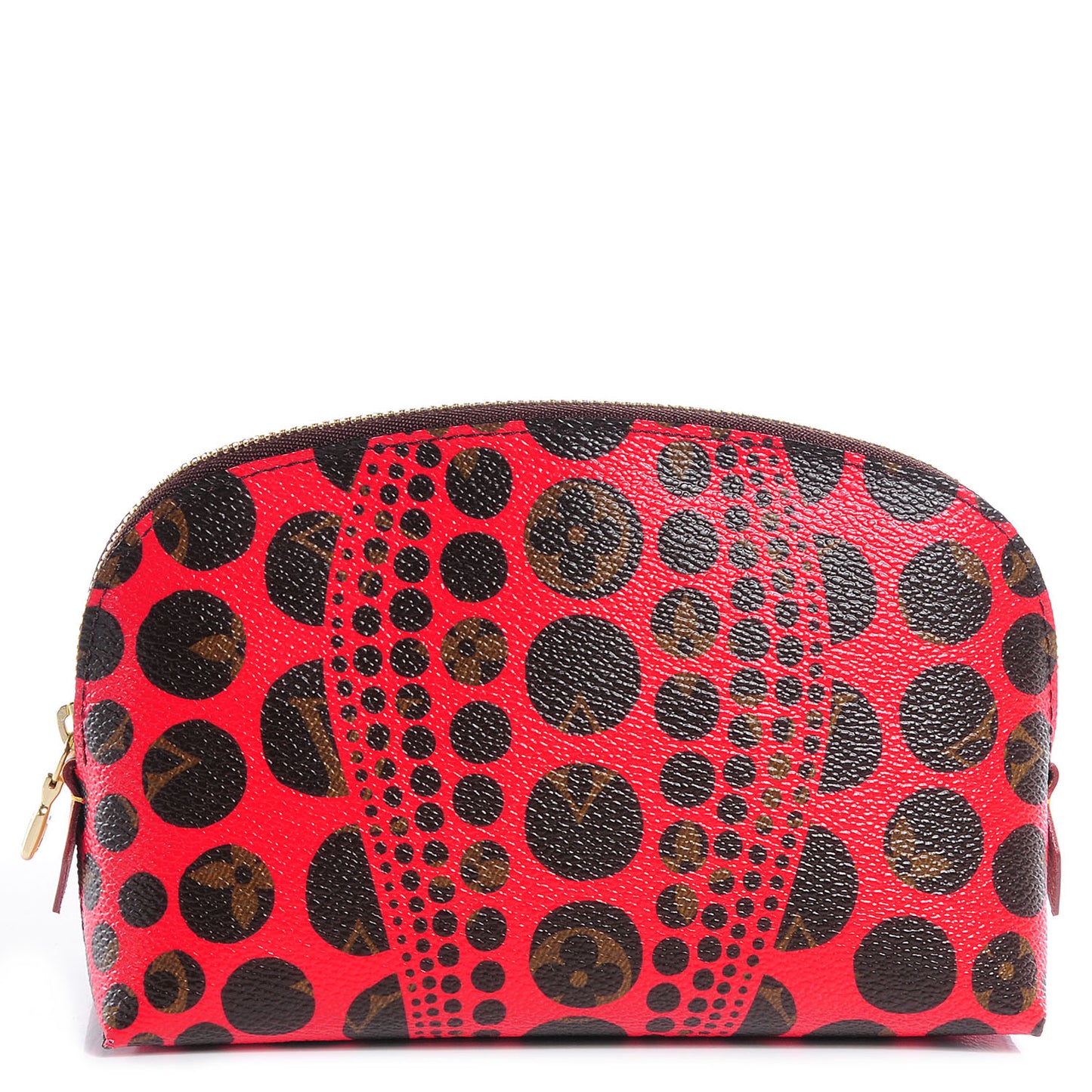 Monogram Kusama Pumpkin Dots Cosmetic Pouch Red