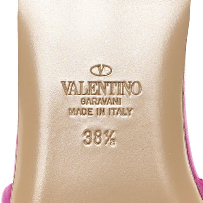 Valentino Garavani Nappa Roman Stud Flat Slide Sandals 38.5 Radiant Orchid 8 of 9