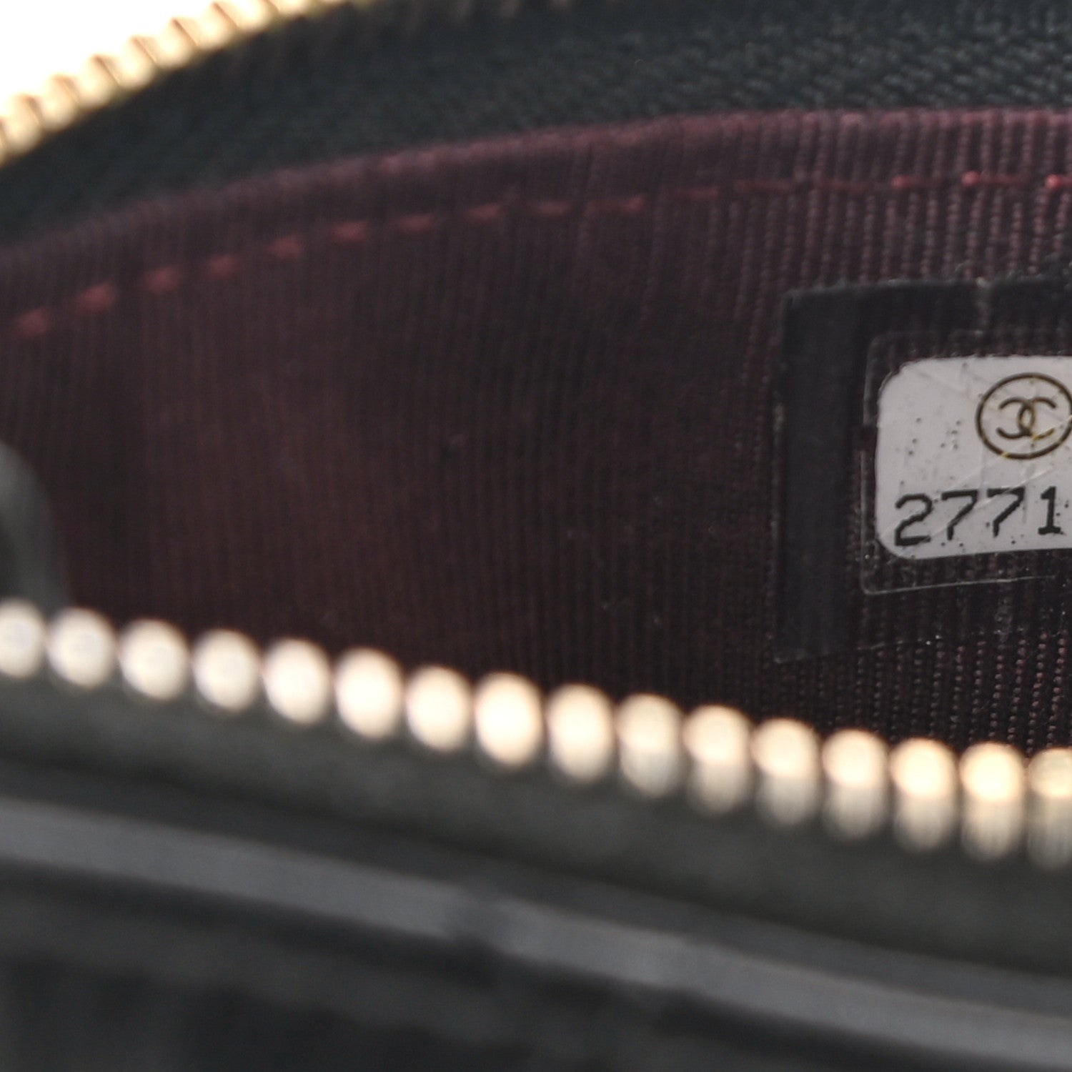 Chanel Lambskin Quilted Flap Zip Card Holder Black 7 of 8